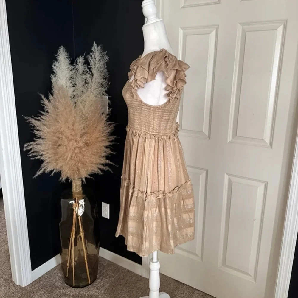 Anthropologie PQ Swim Carrie Square-Neck Tier Dress size Medium/Large - Picture 6 of 12